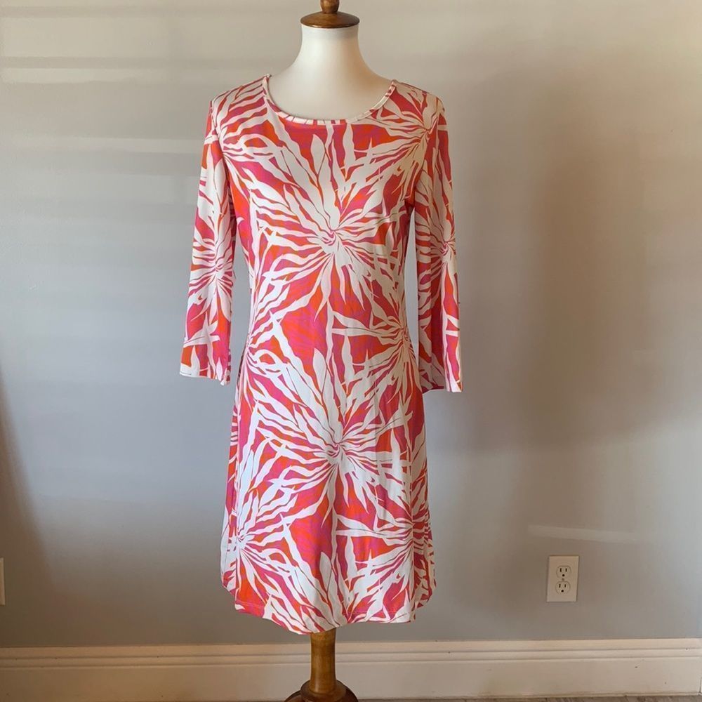 [Jean-Pierre Klifa] Bright Colorful Pattern Dress - Size Small